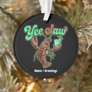 Yee Claw Retro Rivierkreeft Boog Coastale Cocktail Ornament
