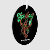 Yee Claw Retro Rivierkreeft Boog Coastale Cocktail Ornament (voorkant)