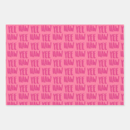 Yee Haw-cadeaupapier, Country Glam-cadeauverpakkin Inpakpapier Vel