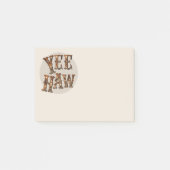 Yee haw cowboy gezegde westerne lichten post-it® notes (Voorkant)