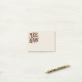 Yee haw cowboy gezegde westerne lichten post-it® notes (Op bureau)