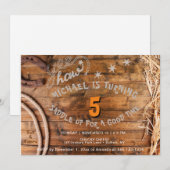 Yee Haw Cowboy Verjaardag Uitnodiging (Voorkant / Achterkant)