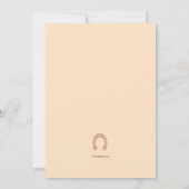 Yee Haw Cowboy Verjaardagsfeestje Kaart (Achterkant)