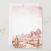 Yee haw Cowgirl Rodeo Wild West Ranch 5e verjaarda Kaart (Achterkant)