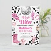 Yee Haw Disco Cowgirl Space Rodeo Kaart (Staand voorkant)