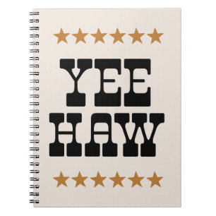 Yee Haw groovy letters Notitieboek