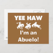 Yee Haw Ik ben een Abuelo T-shirts en geschenken Briefkaart (Voorkant / Achterkant)