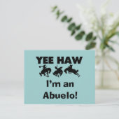 Yee Haw Ik ben een Abuelo T-shirts en geschenken Briefkaart (Staand voorkant)