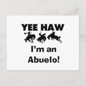 Yee Haw Ik ben een Abuelo T-shirts en geschenken Briefkaart (Voorkant)