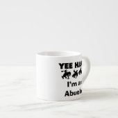 Yee Haw Ik ben een Abuelo T-shirts en geschenken Espresso Kop (Voorkant rechts)