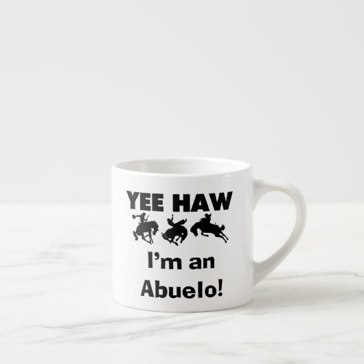 Yee Haw Ik ben een Abuelo T-shirts en geschenken Espresso Kop (Rechts)