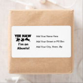 Yee Haw Ik ben een Abuelo T-shirts en geschenken Etiket (Insitu)