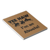 Yee Haw Ik ben een Abuelo T-shirts en geschenken Notitieblok (Schuin)