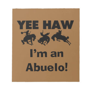 Yee Haw Ik ben een Abuelo T-shirts en geschenken Notitieblok