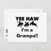 Yee Haw Ik ben een Grampa T-shirts en geschenken Briefkaart (Voorkant / Achterkant)