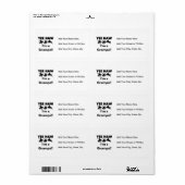 Yee Haw Ik ben een Grampa T-shirts en geschenken Etiket (Full Sheet)