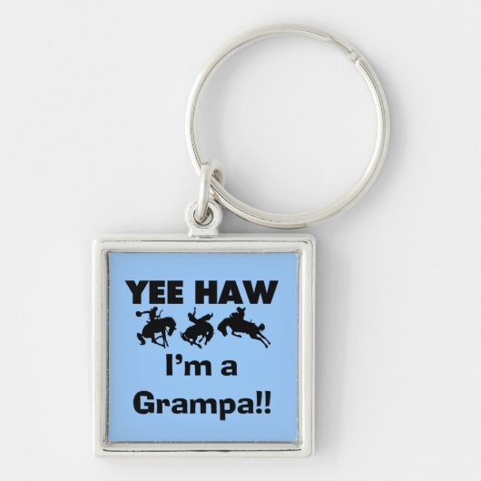 Yee Haw Ik ben een Grampa T-shirts en geschenken Sleutelhanger (Voorkant)