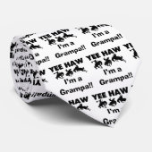 Yee Haw Ik ben een Grampa T-shirts en geschenken Stropdas (Opgerold)