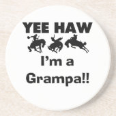 Yee Haw Ik ben een Grampa T-shirts en geschenken Zandsteen Onderzetter (Voorkant)