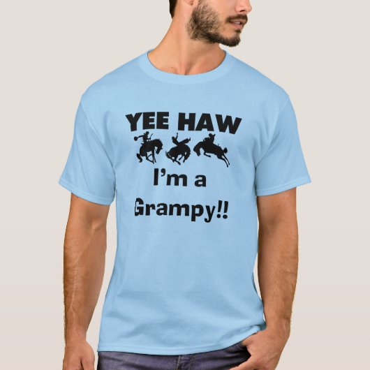 Yee Haw Ik ben een Grampy T-shirts en geschenken (Voorkant)