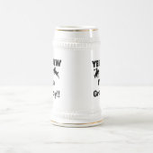 Yee Haw Ik ben een Grampy T-shirts en geschenken Bierpul (Center)