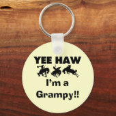 Yee Haw Ik ben een Grampy T-shirts en geschenken Sleutelhanger (Voorkant)