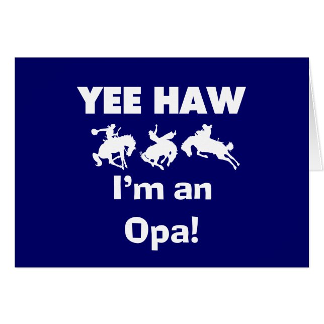 Yee Haw Ik ben een Opa T-shirts en geschenken (Voorkant Horizontaal)