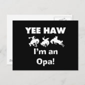 Yee Haw Ik ben een Opa T-shirts en geschenken Briefkaart (Voorkant / Achterkant)