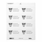 Yee Haw Ik ben een Opa T-shirts en geschenken Etiket (Full Sheet)