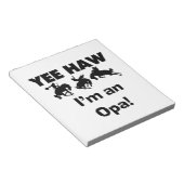 Yee Haw Ik ben een Opa T-shirts en geschenken Notitieblok (Schuin)