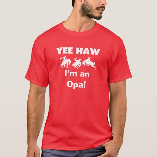 Yee Haw Ik ben een Opa T-shirts en Gifts (Voorkant)