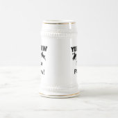 Yee Haw Ik ben een Papaw T-shirts en geschenken Bierpul (Center)