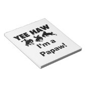 Yee Haw Ik ben een Papaw T-shirts en geschenken Notitieblok (Schuin)