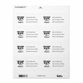 Yee Haw Ik ben een Papaw Tshirts en geschenken Etiket (Full Sheet)