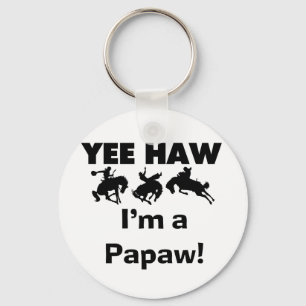 Yee Haw Ik ben een Papaw Tshirts en geschenken Sleutelhanger