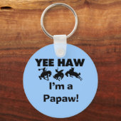 Yee Haw Ik ben een Papaw Tshirts en geschenken Sleutelhanger (Voorkant)