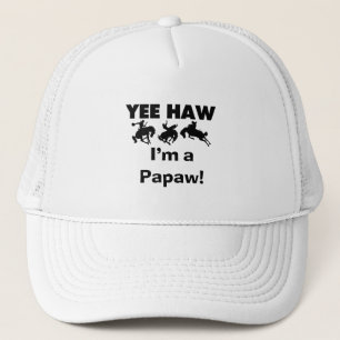 Yee Haw Ik ben een Papaw Tshirts en geschenken Trucker Pet