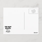 Yee Haw Ik ben een Poppi T-shirts en geschenken Briefkaart (Achterkant)