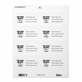 Yee Haw Ik ben een Poppi T-shirts en geschenken Etiket (Full Sheet)