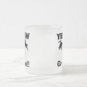 Yee Haw Ik ben opa T-shirts en cadeautjes Matglas Koffiemok (Center)