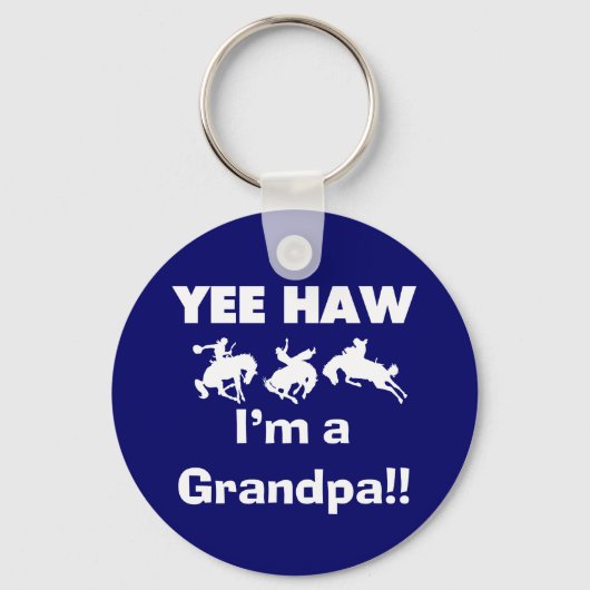 Yee Haw Ik ben opa T-shirts en cadeautjes Sleutelhanger (Voorkant)