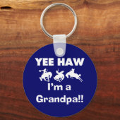 Yee Haw Ik ben opa T-shirts en cadeautjes Sleutelhanger (Voorkant)