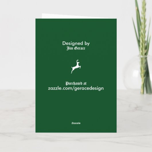 Yee Haw Kerstmis Feestdagen Kaart (Achterkant)