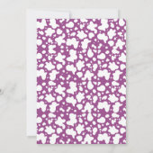 Yee Haw Paarse Disco Cowgirl Rodeo Verjaardag Kaart (Achterkant)