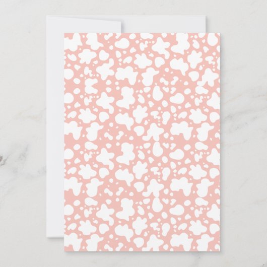 Yee Haw Peach Disco Cowgirl Rodeo Verjaardag Kaart (Achterkant)