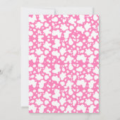 Yee Haw Pink Disco Cowgirl Rodeo Verjaardag Kaart (Achterkant)