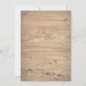 Yee Haw Roze Cowgirl Uitnodiging (Achterkant)