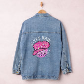 Yee Haw Roze Paarse Cowgirl Disco Rodeo Denim Jacket (Hangar)