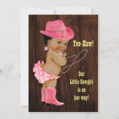 Yee-Haw! Rustisch Baby shower Kaart (Voorkant)