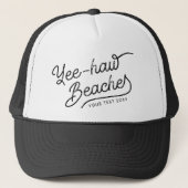 Yee-haw Stranden Custom Matching Lente pauze Trucker Pet (Voorkant)